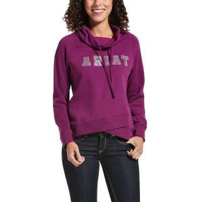 Ariat REAL Sequin Mavi Sweatshirt Bayan (17897-398)